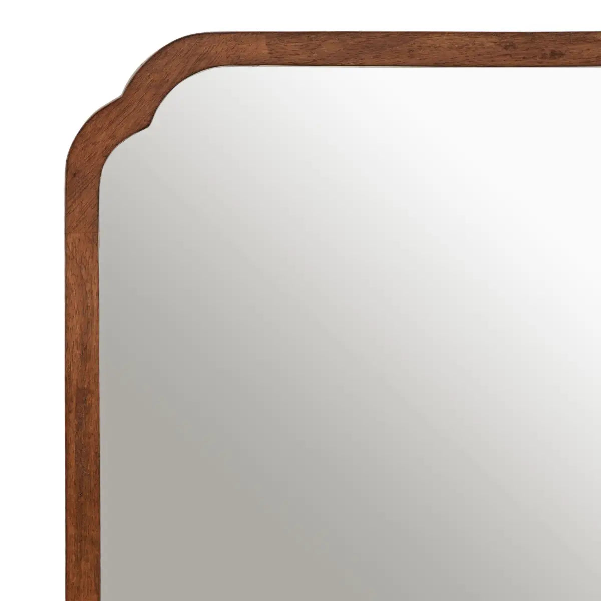 Marston Wood Wall Mirror with Rounded Corners - kateandlaurel