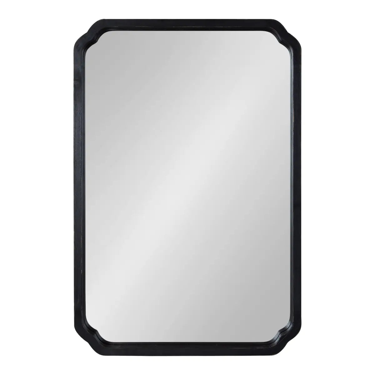 Marston Wood Wall Mirror with Rounded Corners - kateandlaurel
