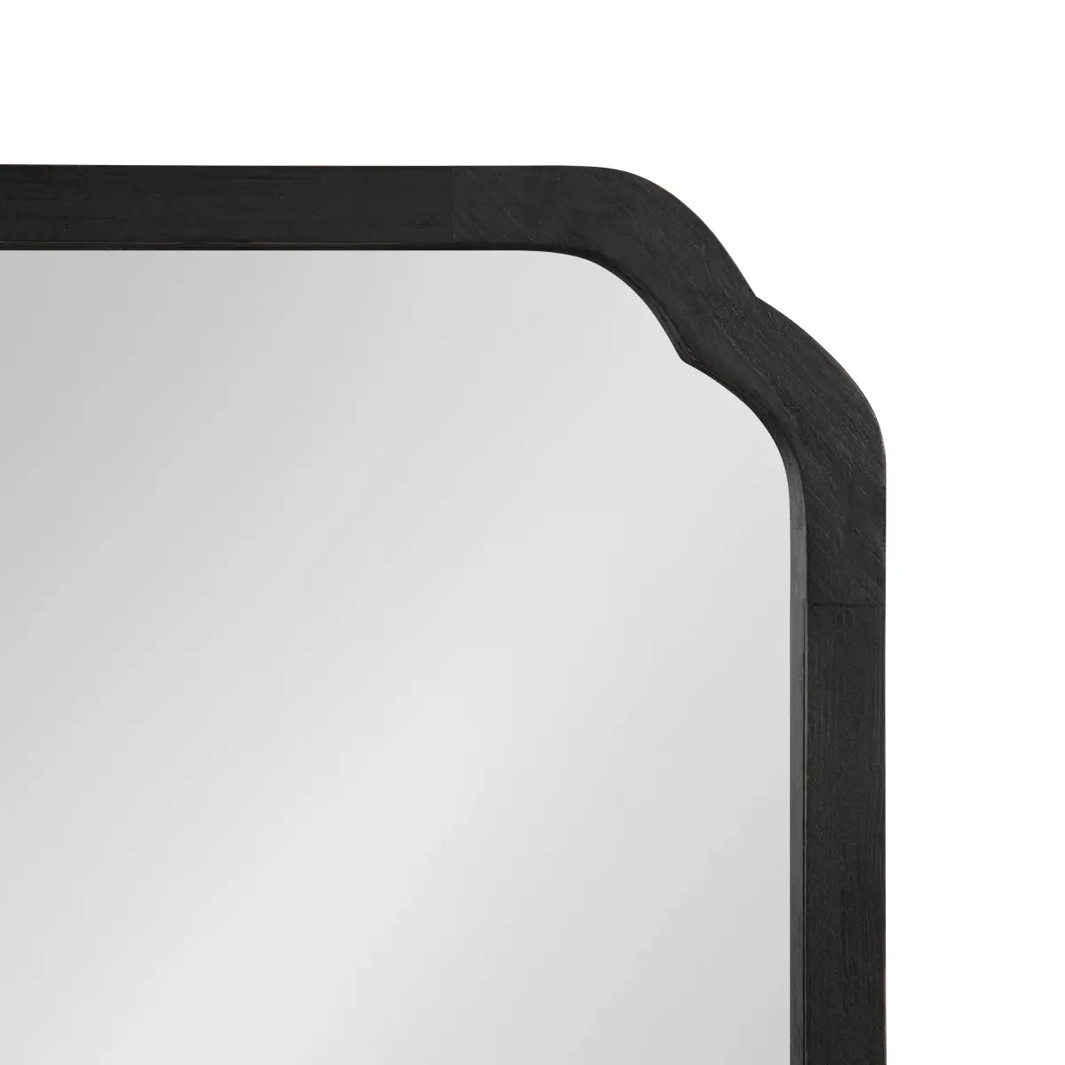 Marston Wood Wall Mirror with Rounded Corners - kateandlaurel