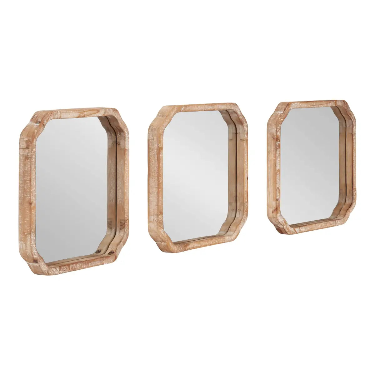 Marston Wood Wall Mirrors - Set of 3 - kateandlaurel