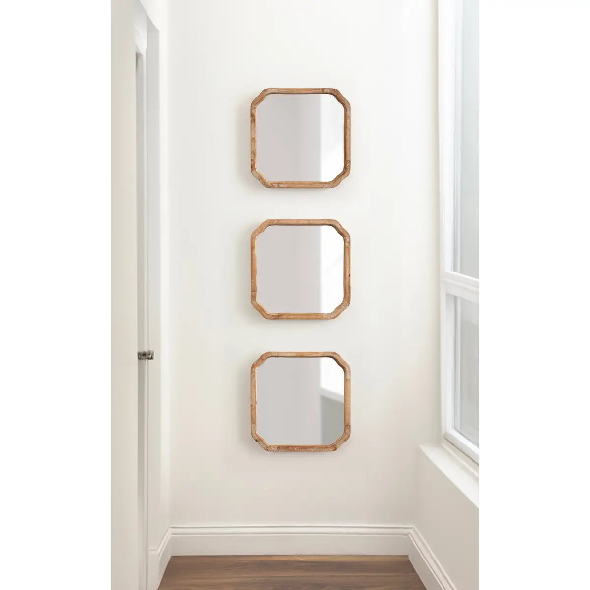 Marston Wood Wall Mirrors - Set of 3 - kateandlaurel