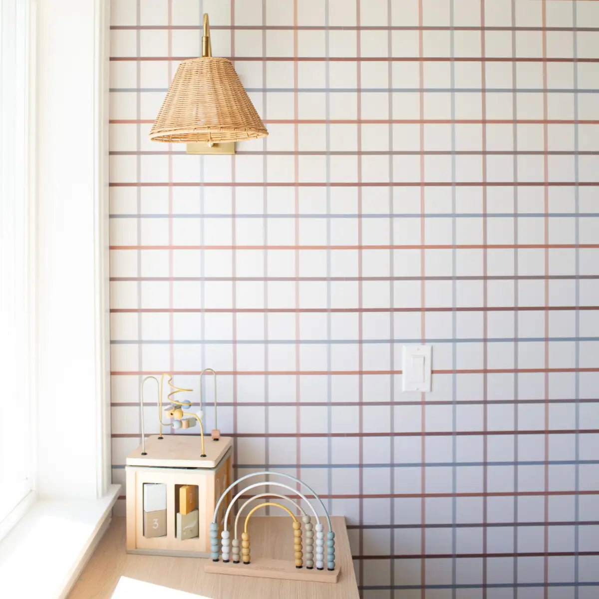 Matilda Wallpaper - Simple Check - Loomwell Home Goods