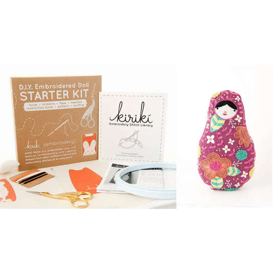 Matryoshka Doll - Embroidery Starter Kit - Kiriki Press