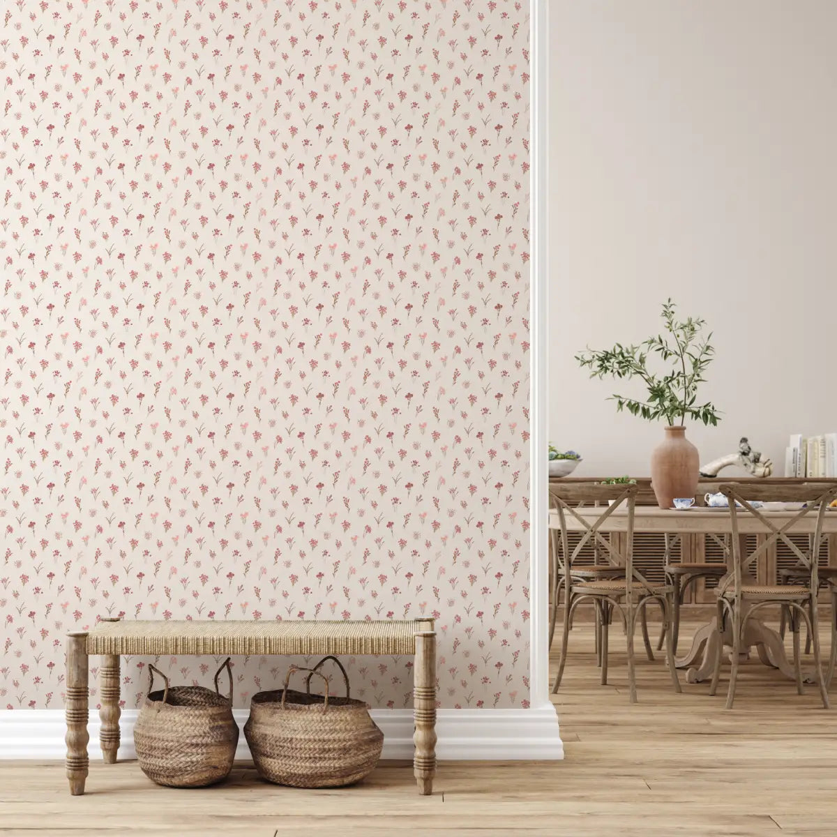 Maude Wallpaper - Tiny Flowers - by Megan Cabaj - Loomwell Home Goods