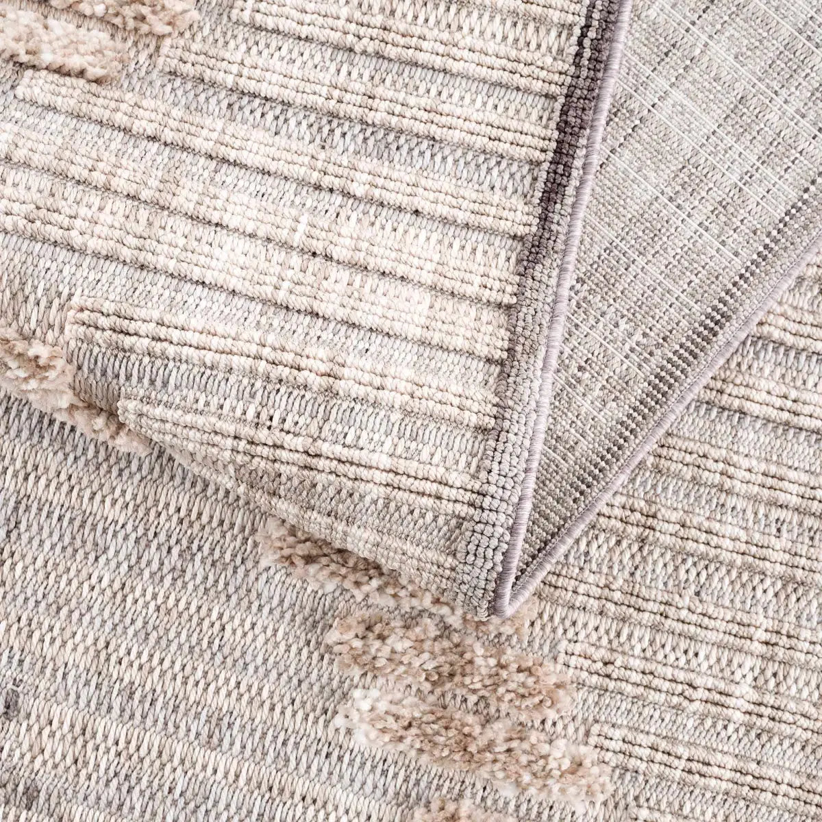 Maulawin Cream High-Low Area Rug - Boutique Rugs