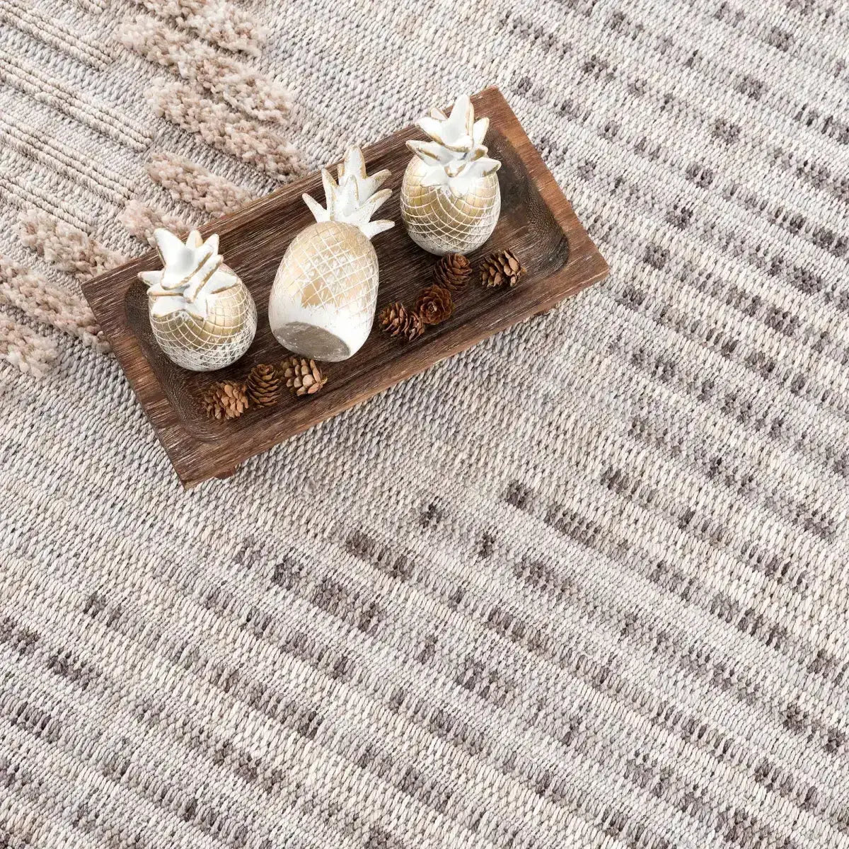 Maulawin Cream High-Low Area Rug - Boutique Rugs