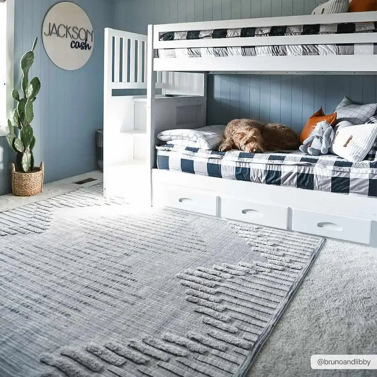 Maulawin Cream High-Low Area Rug - Boutique Rugs