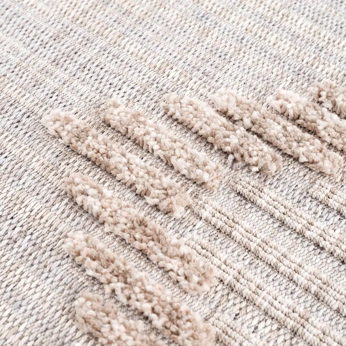 Maulawin Cream High-Low Area Rug - Boutique Rugs