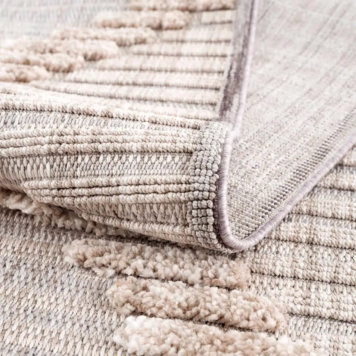 Maulawin Cream High-Low Area Rug - Boutique Rugs
