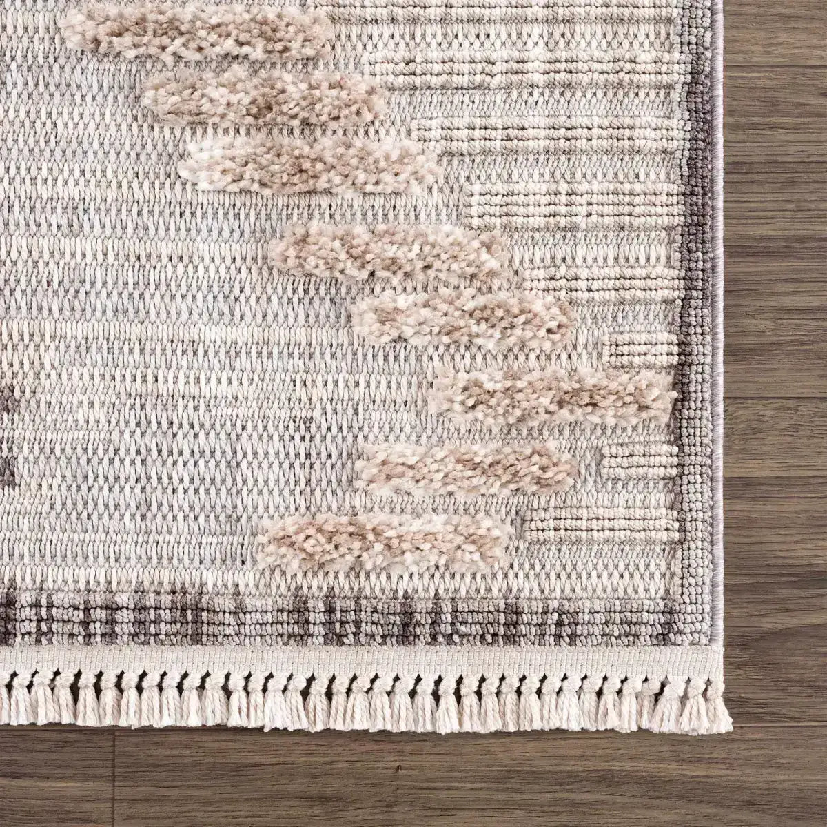 Maulawin Cream High-Low Area Rug - Boutique Rugs