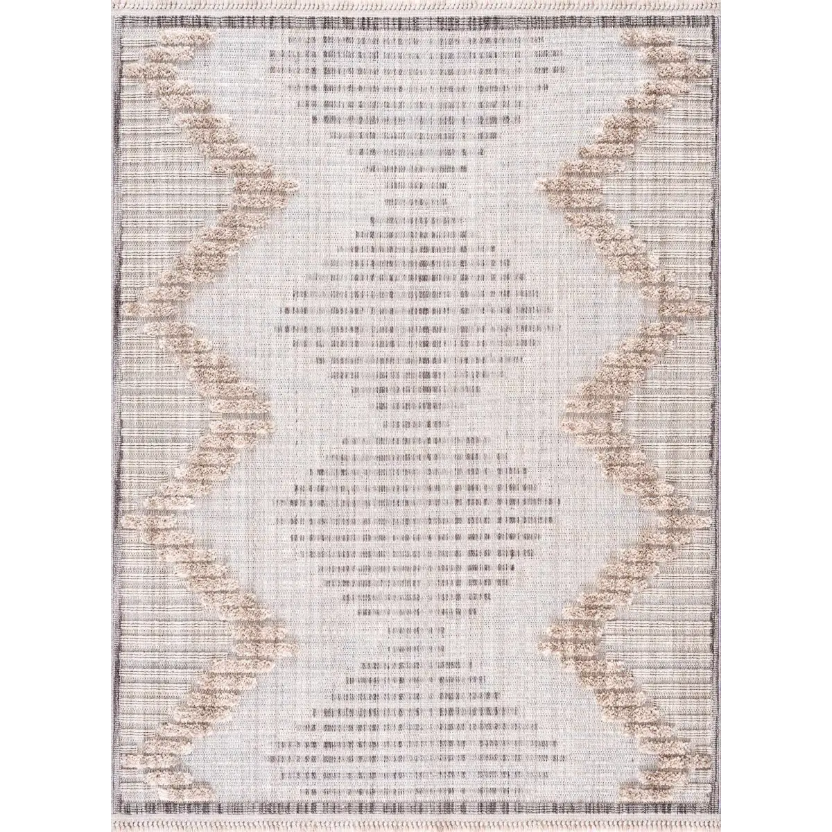 Maulawin Cream High-Low Area Rug - Boutique Rugs