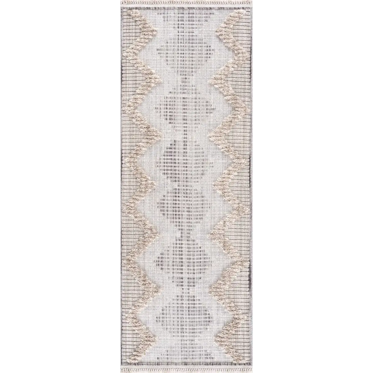 Maulawin Cream High-Low Area Rug - Boutique Rugs