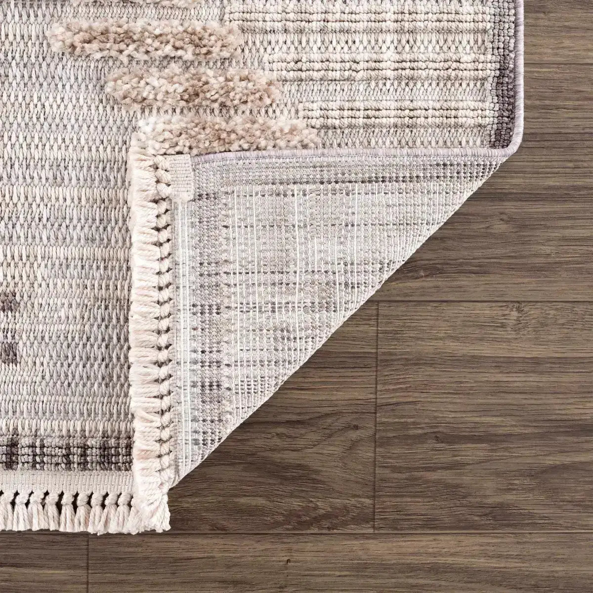 Maulawin Cream High-Low Area Rug - Boutique Rugs