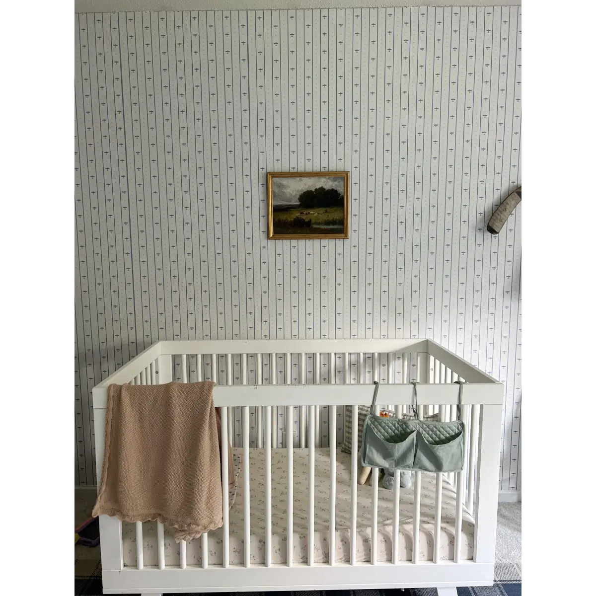 Maverick Wallpaper - Airplane Pinstripe for Kids - by Lauren Blair Hersey - Loomwell Home Goods