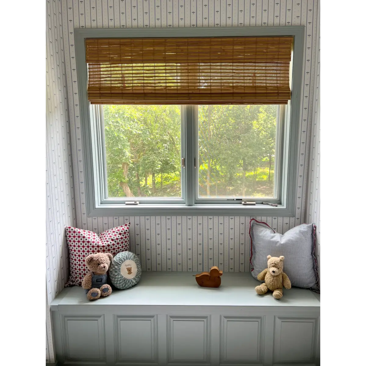 Maverick Wallpaper - Airplane Pinstripe for Kids - by Lauren Blair Hersey - Loomwell Home Goods