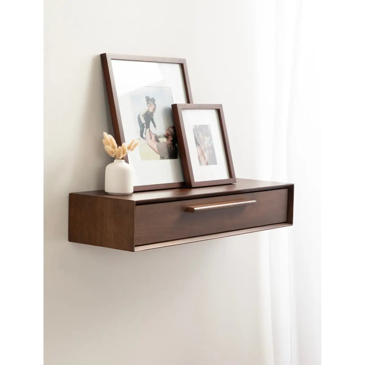 McCutcheon Floating Console Table with Flip Storage - kateandlaurel