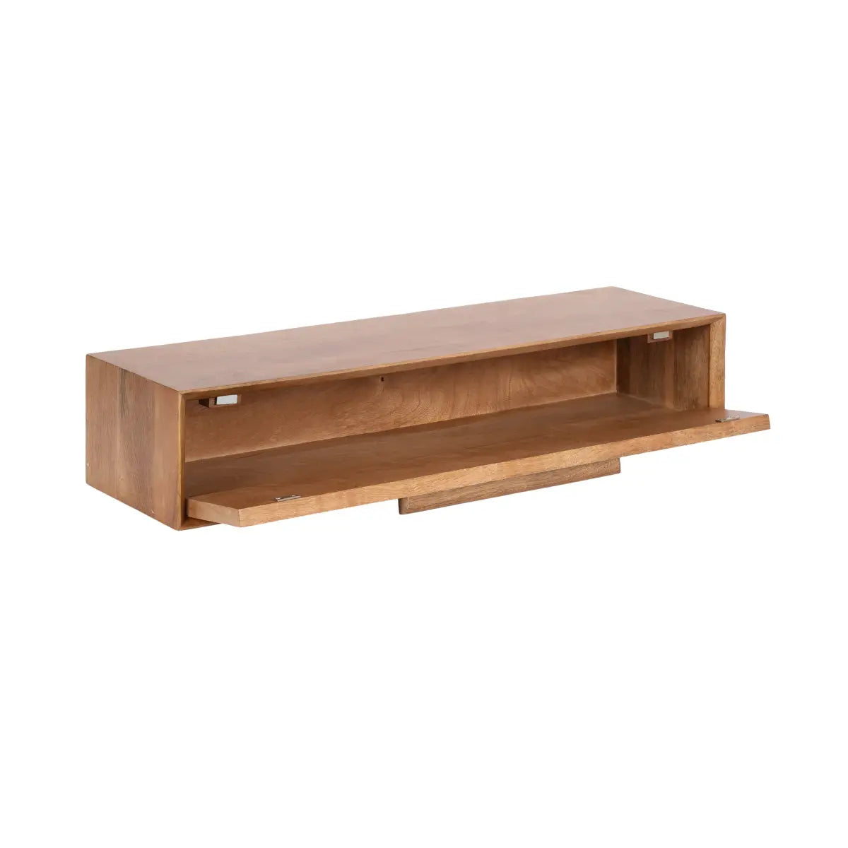 McCutcheon Floating Console Table with Flip Storage - kateandlaurel