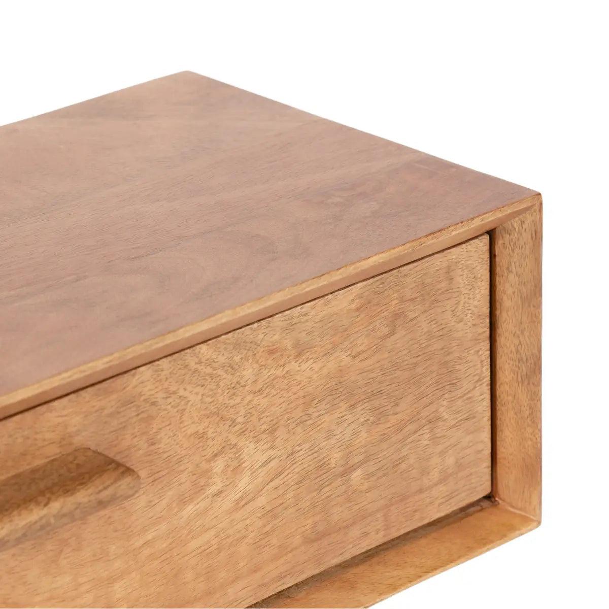 McCutcheon Floating Console Table with Flip Storage - kateandlaurel