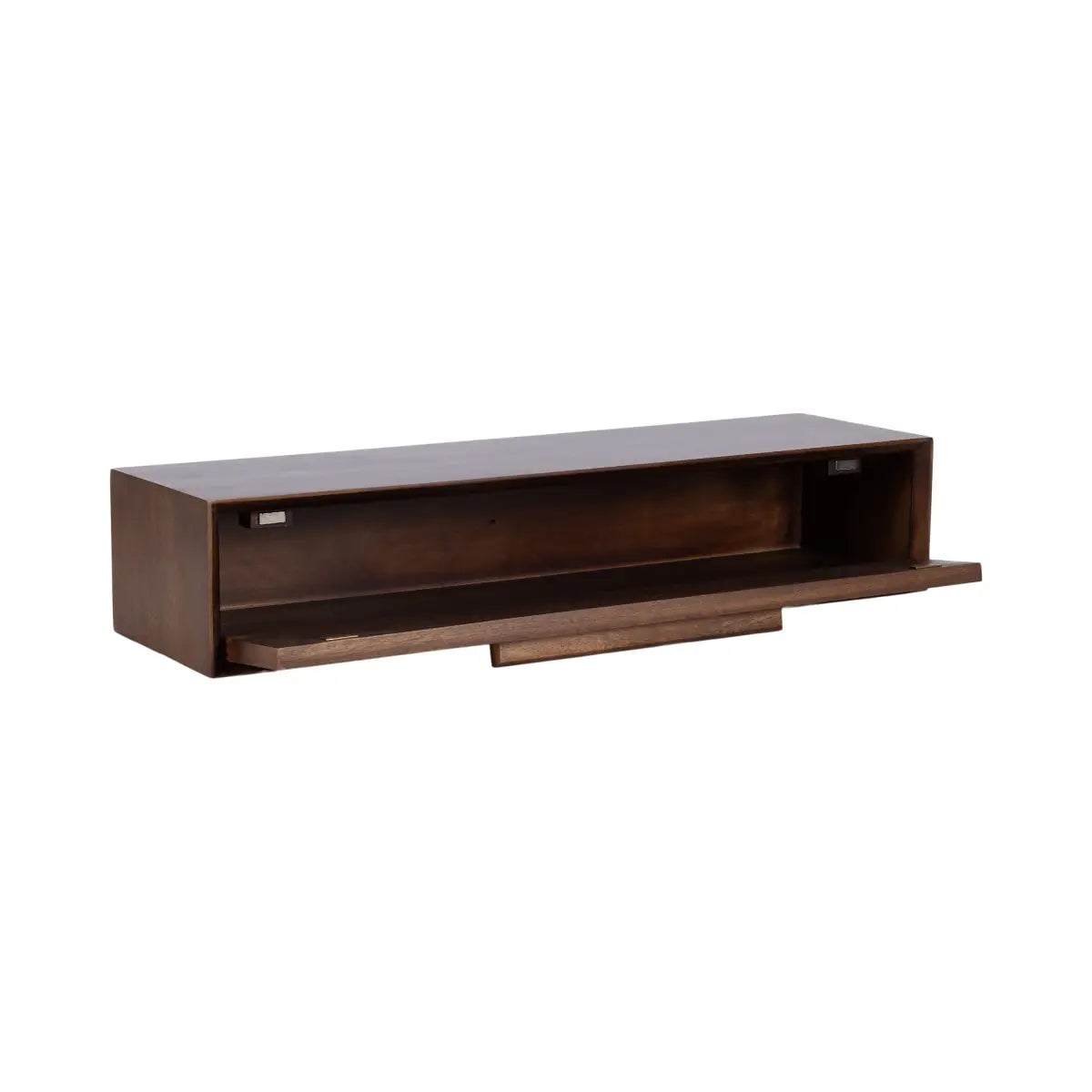 McCutcheon Floating Console Table with Flip Storage - kateandlaurel