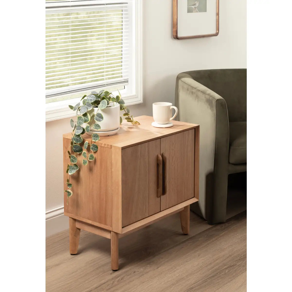 McCutcheon Side Table Cabinet with Storage - kateandlaurel