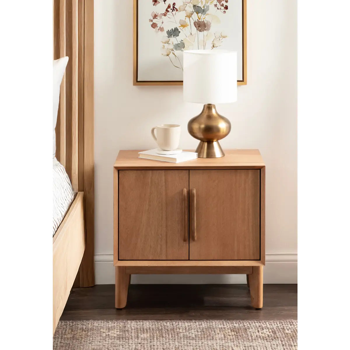 McCutcheon Side Table Cabinet with Storage - kateandlaurel