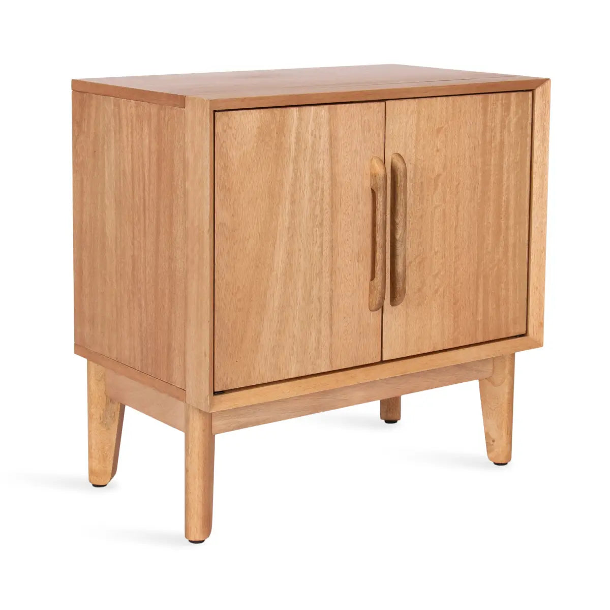 McCutcheon Side Table Cabinet with Storage - Natural - kateandlaurel