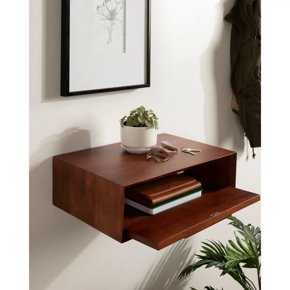 McCutcheon Wood Storage Shelf - Wall Mount - kateandlaurel