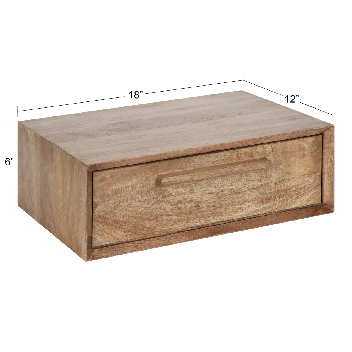 McCutcheon Wood Storage Shelf - Wall Mount - kateandlaurel