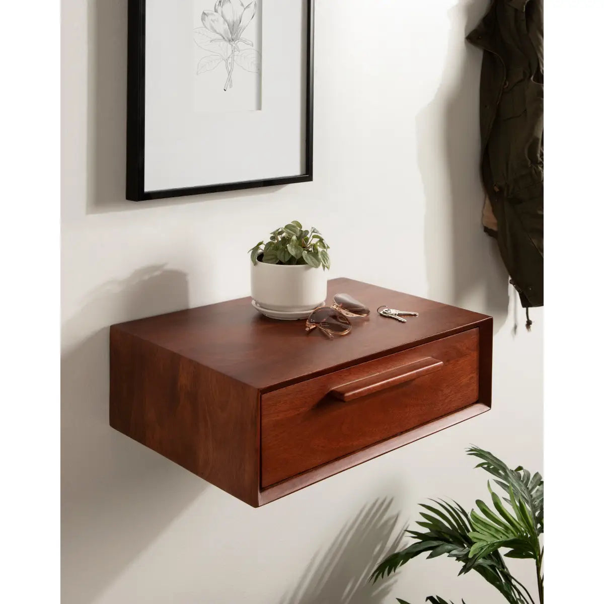 McCutcheon Wood Storage Shelf - Wall Mount - kateandlaurel