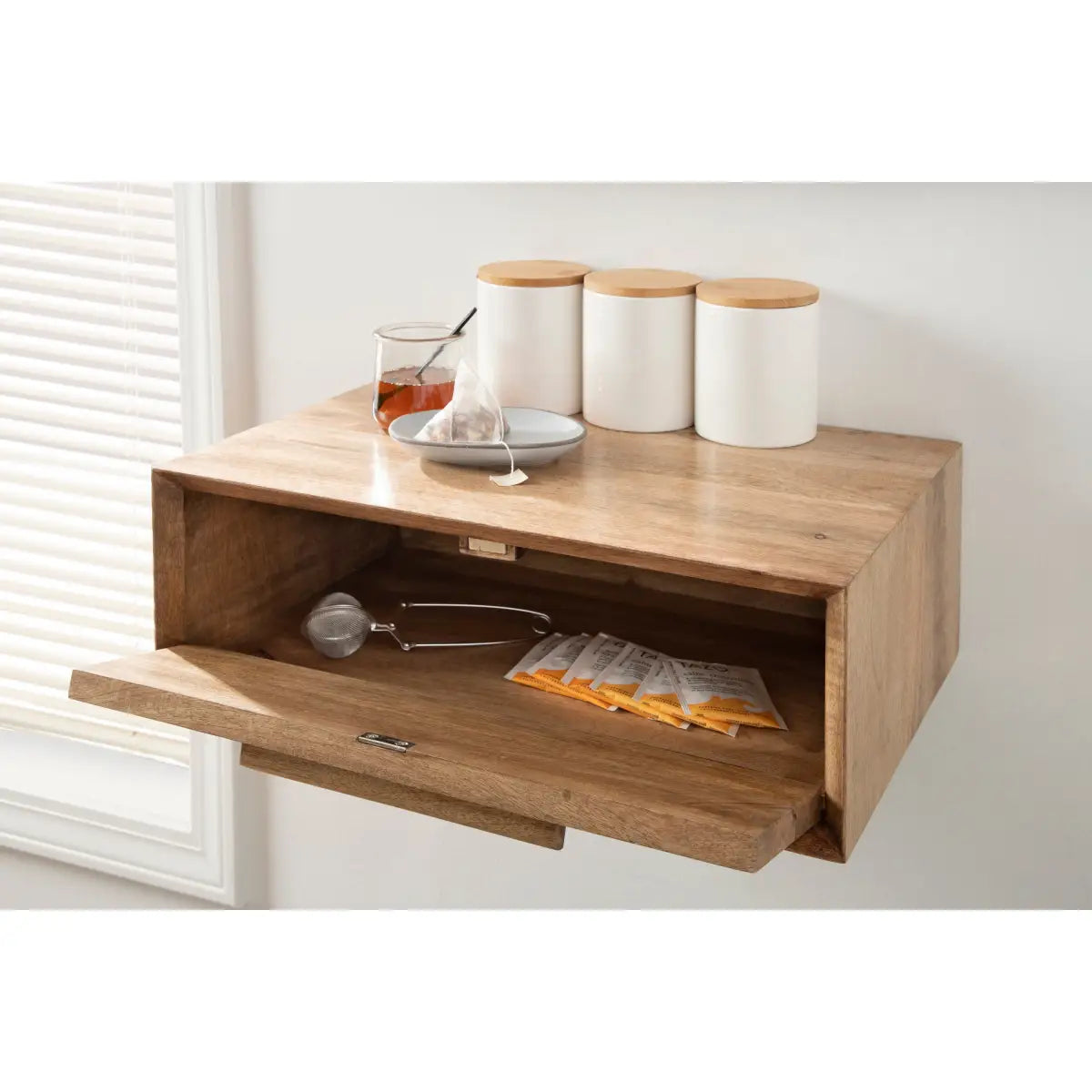 McCutcheon Wood Storage Shelf - Wall Mount - kateandlaurel