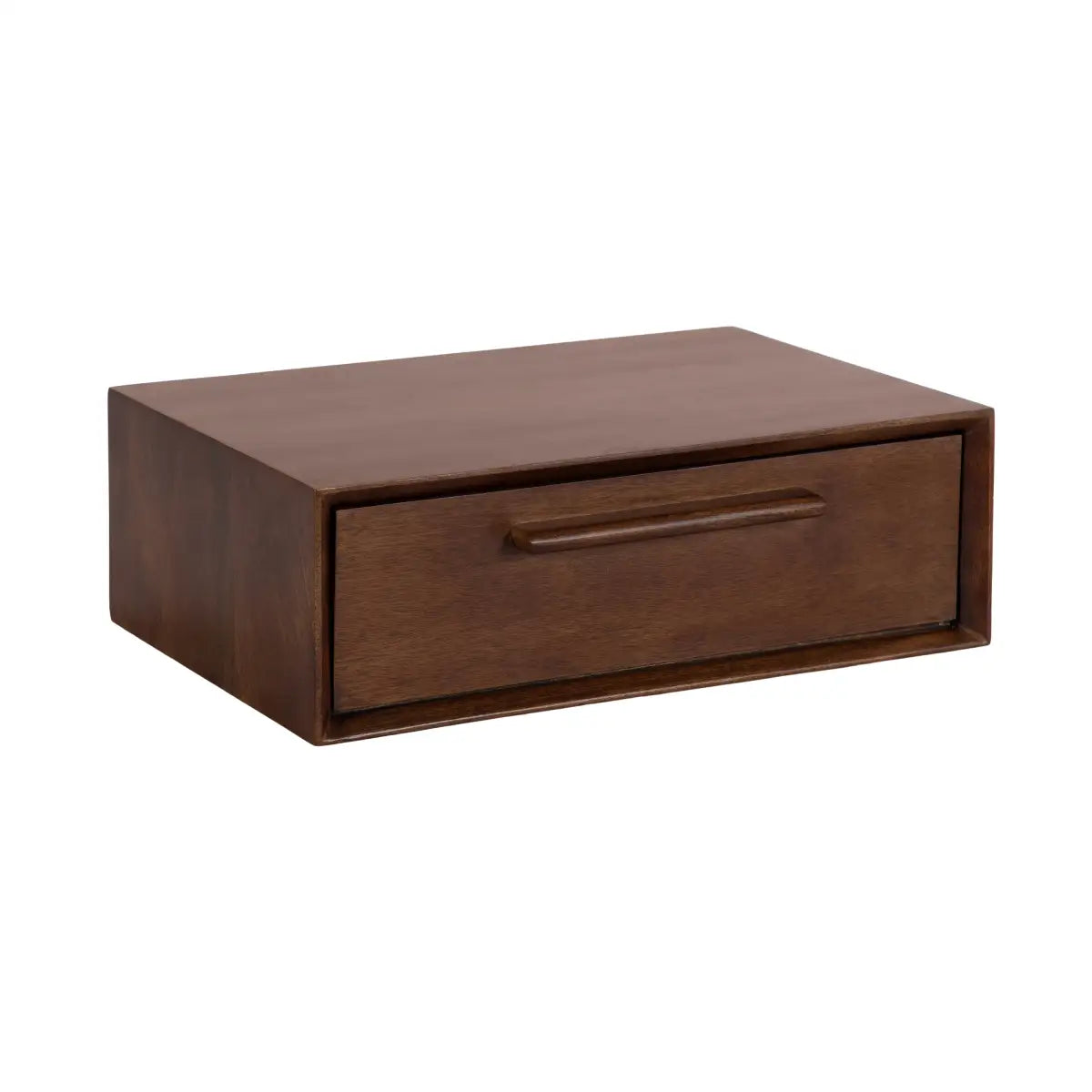 McCutcheon Wood Storage Shelf - Wall Mount - Walnut Brown - kateandlaurel