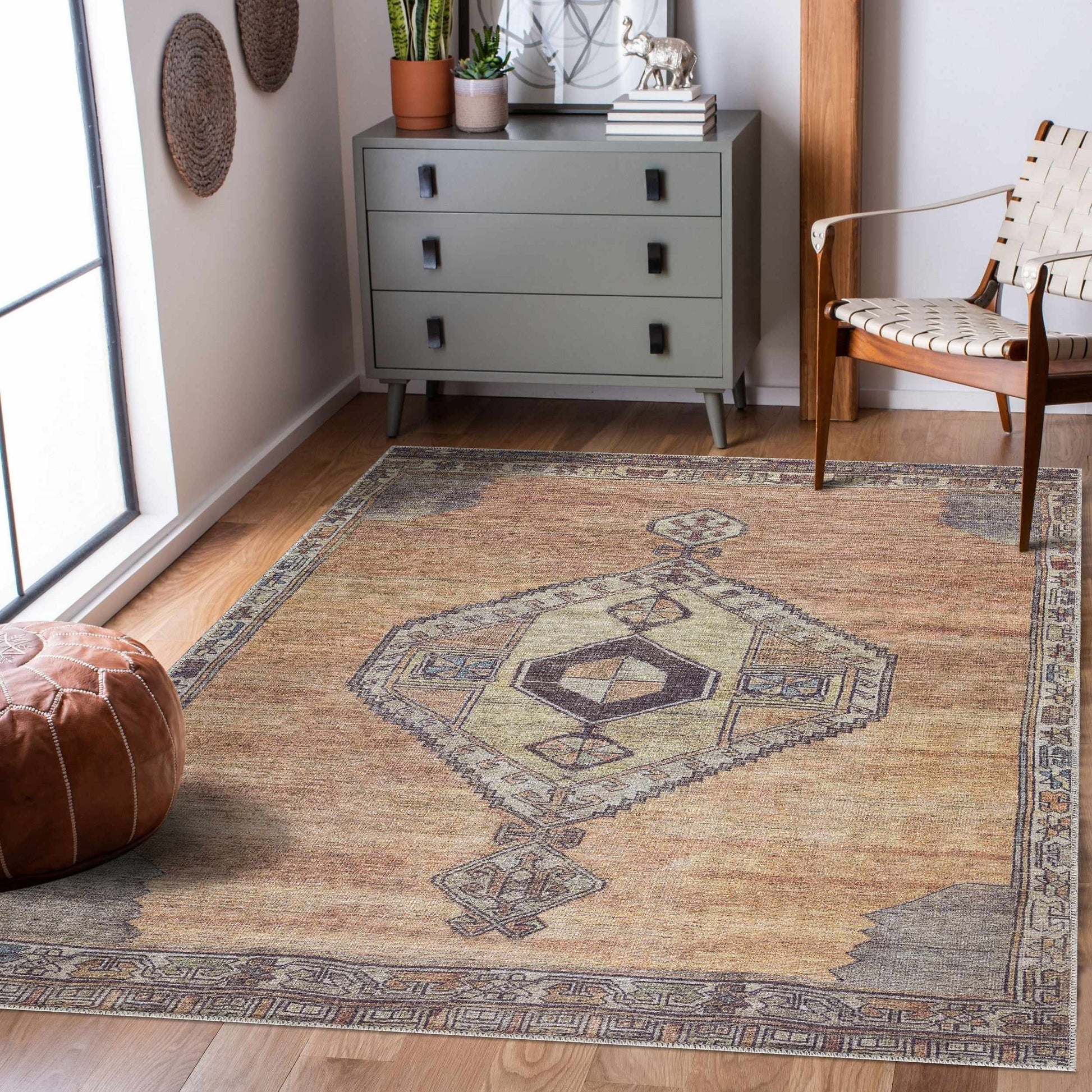Medinah Washable Runner & Area Rug - Boutique Rugs