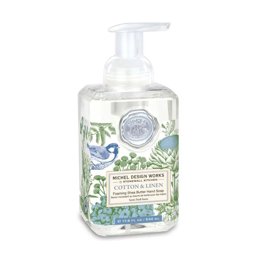 Foaming Hand Soap - Cotton & Linen - Michel Design Works