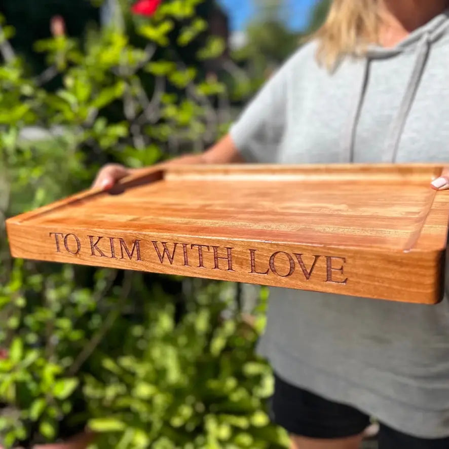 Meat Cutting Board or Charcuterie - Custom Personalized - Words with Boards LLC