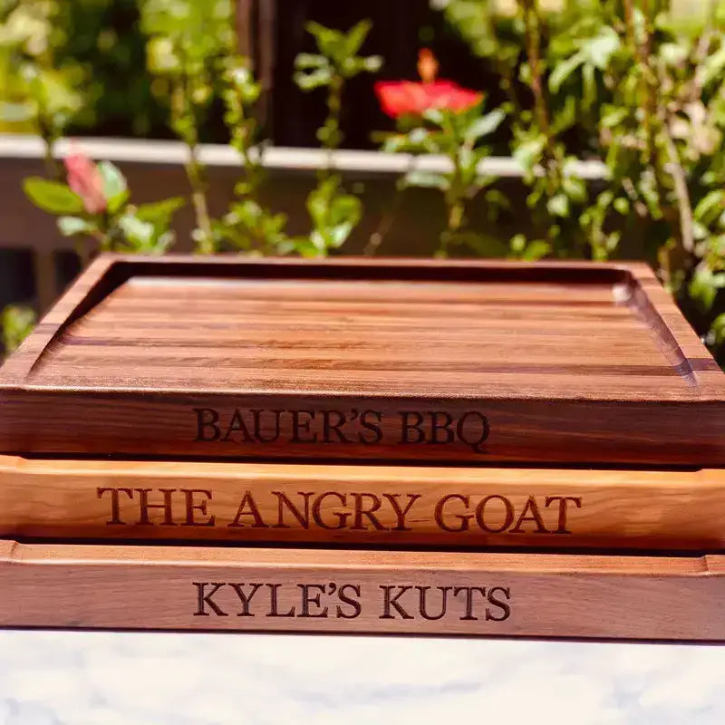 Meat Cutting Board or Charcuterie - Custom Personalized - Words with Boards LLC