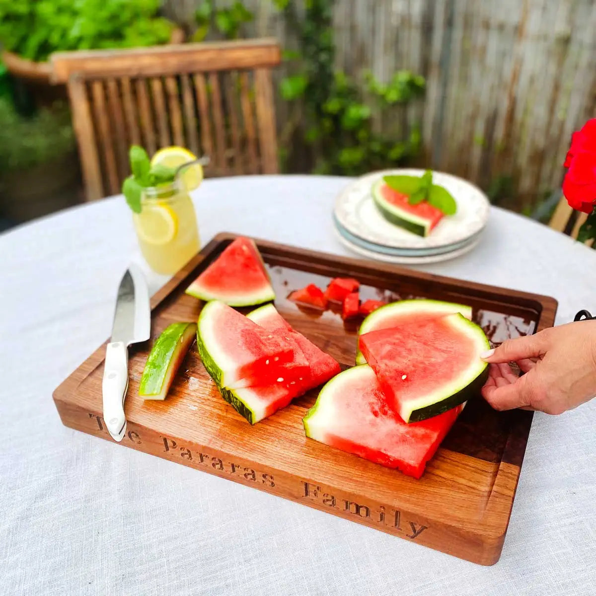 Meat Cutting Board or Charcuterie - Custom Personalized - Words with Boards LLC