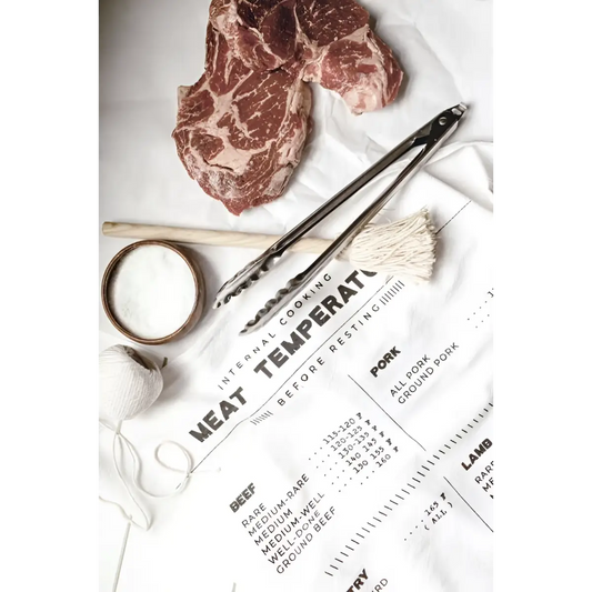 Meat Temperatures Tea Towel - Heirloomed Collection