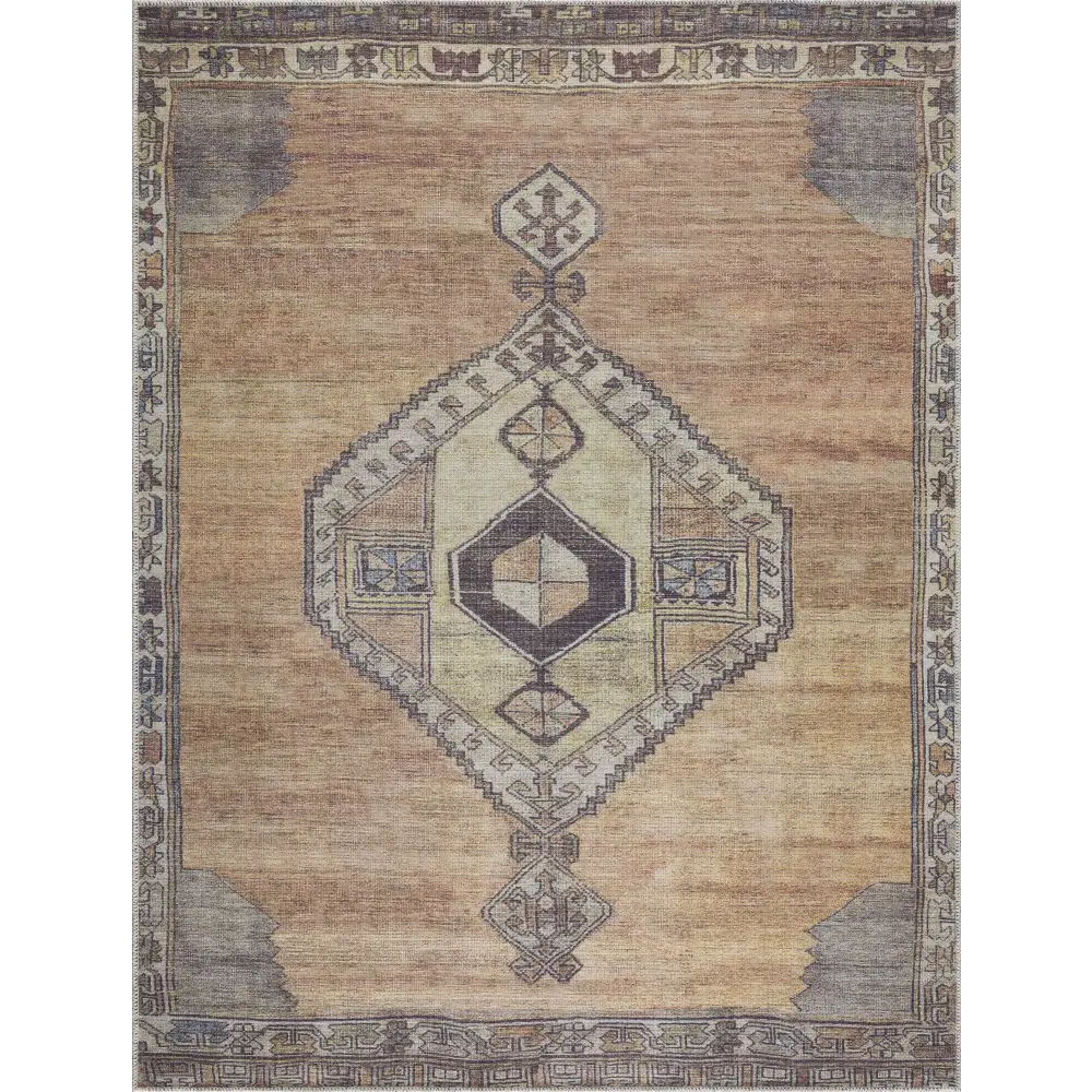 Medinah Washable Runner & Area Rug - 5’3’’ x 7’ Rectangle - Boutique Rugs