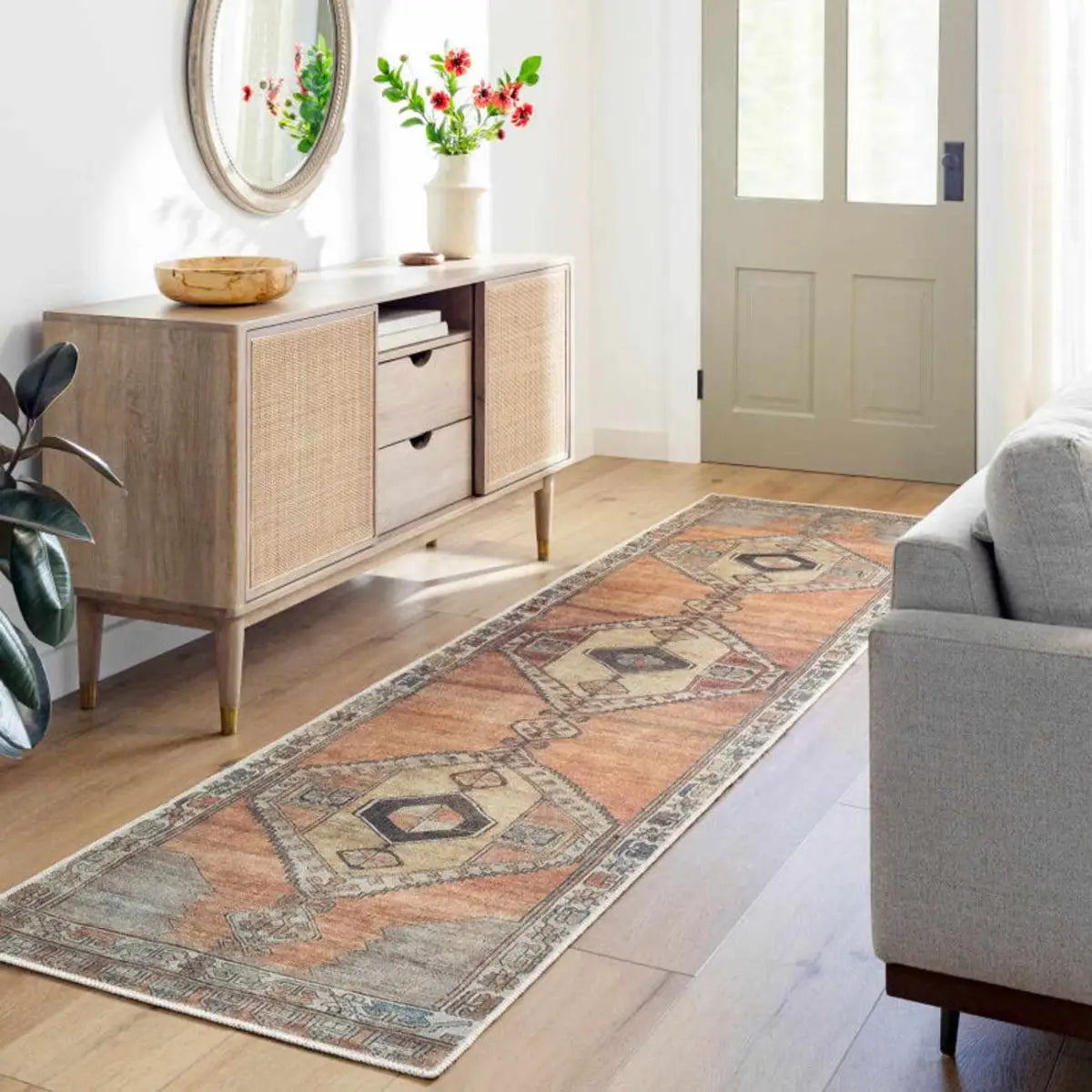 Medinah Washable Runner Rug - Boutique Rugs