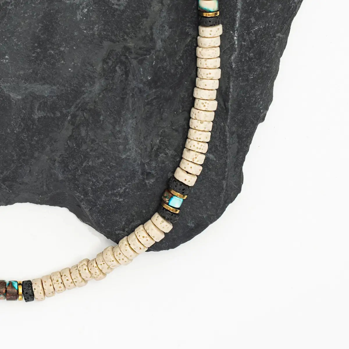 Men’s Lava Bead Necklace - Vanguard - Starfish Project
