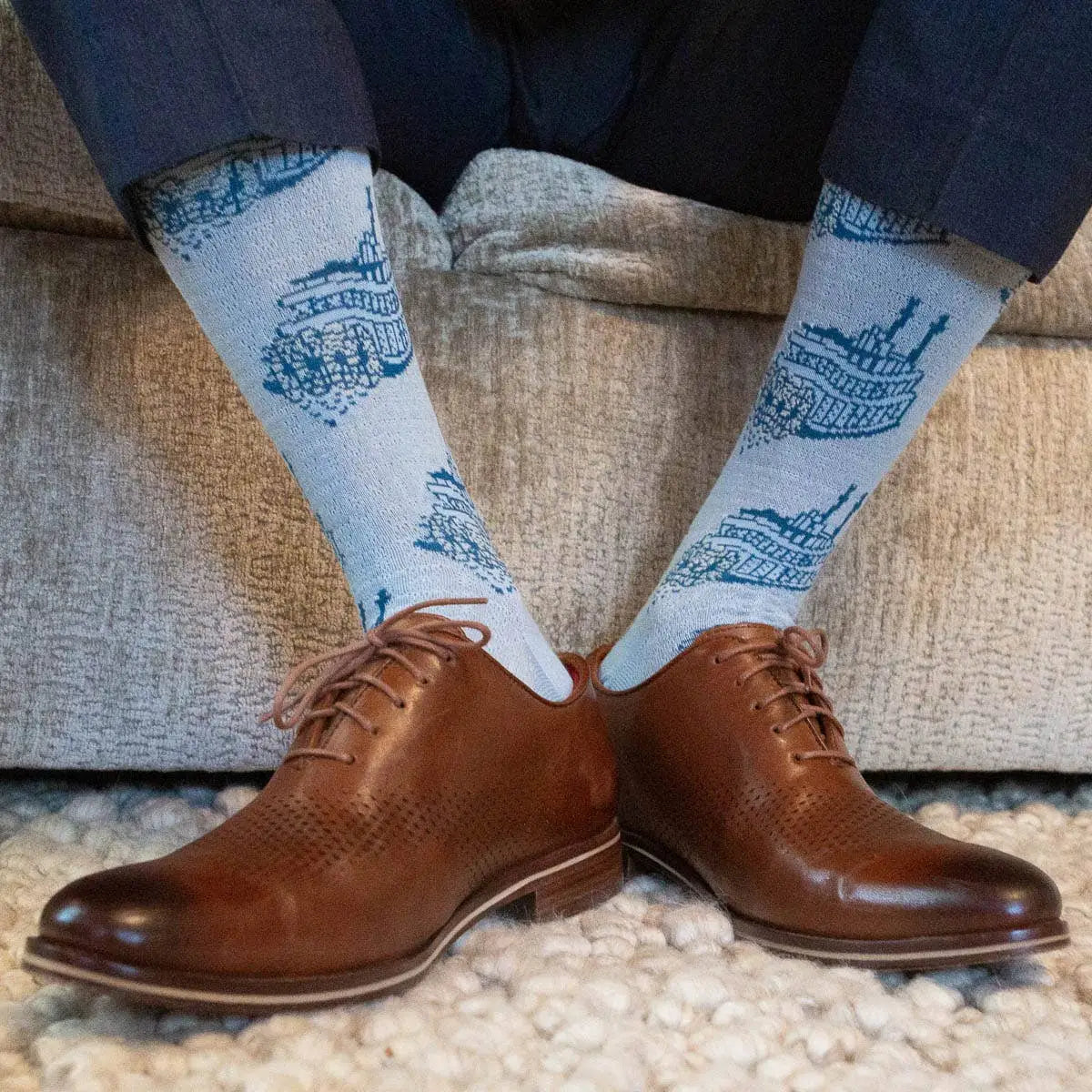 Mens Riverboat Socks - The Royal Standard