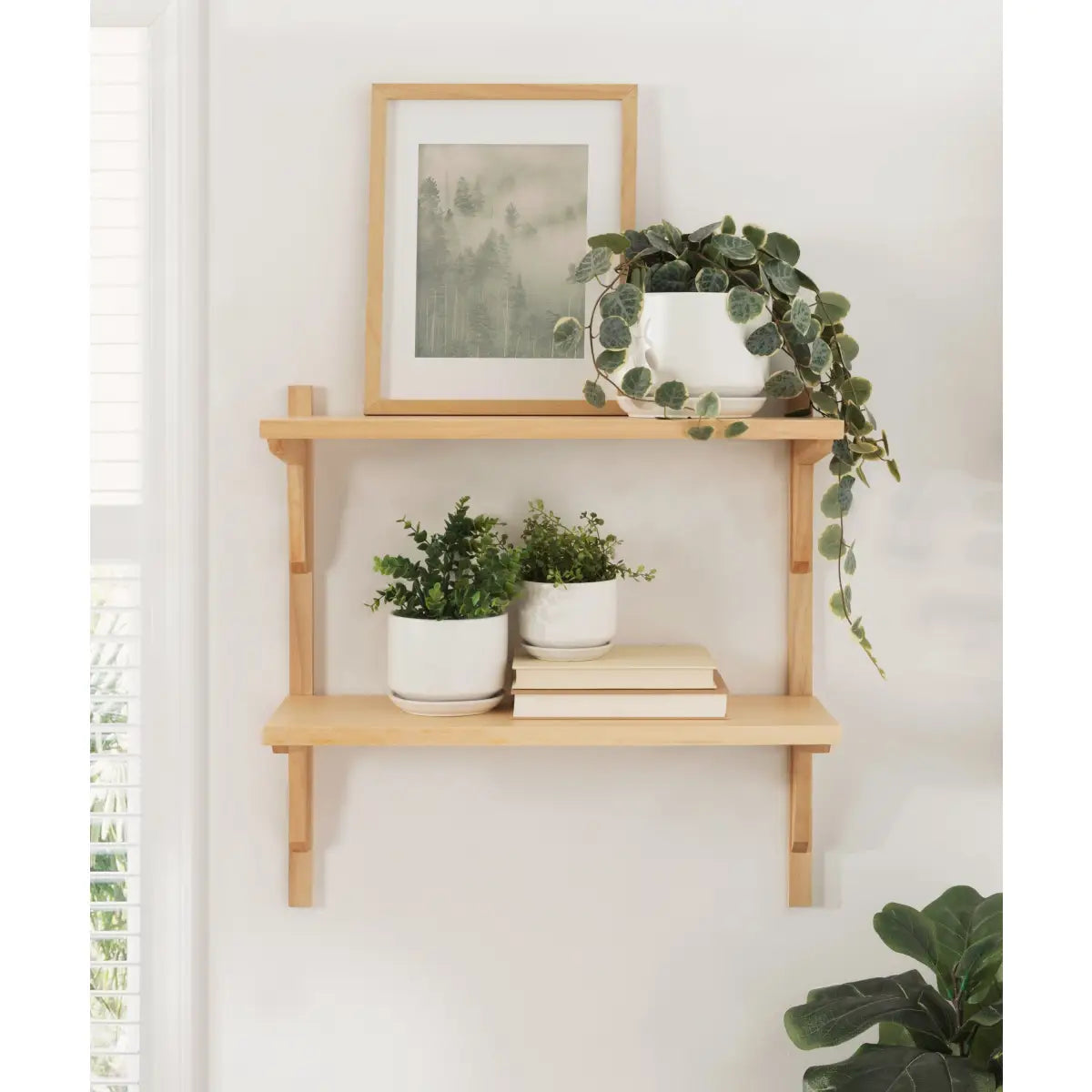 Meridien Wood Wall Shelf - Modern and Minimal - kateandlaurel