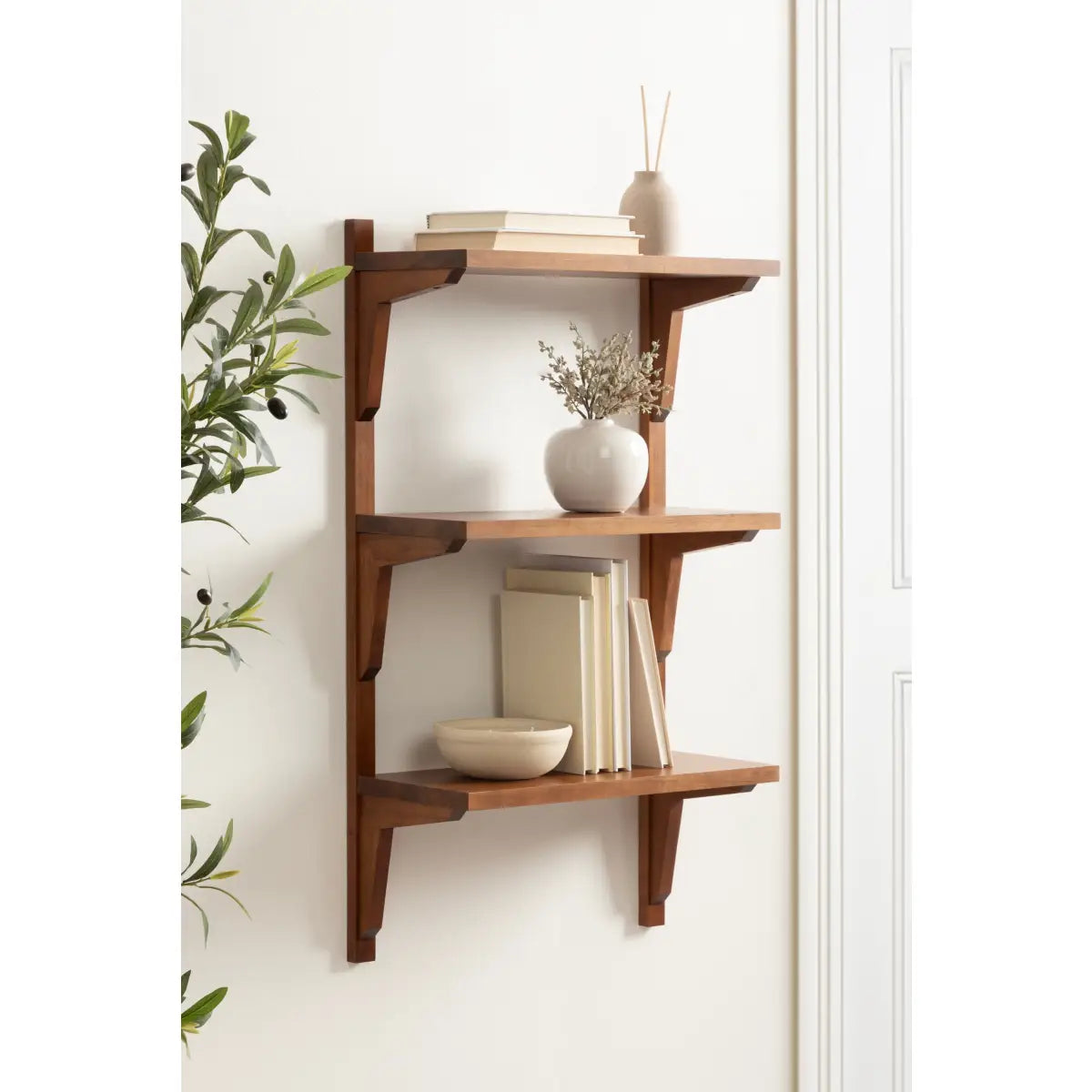 Meridien Wood Wall Shelf - Modern and Minimal - kateandlaurel