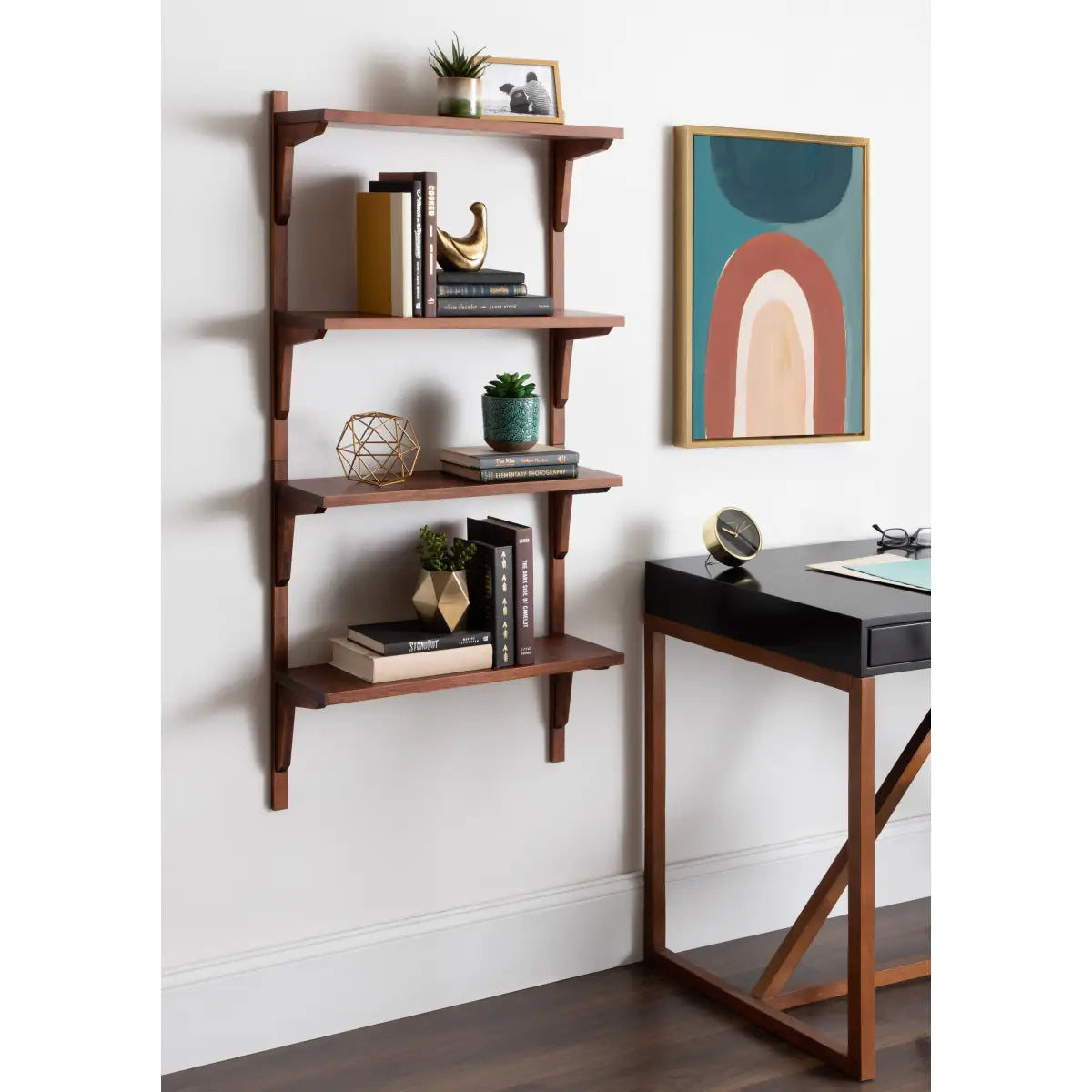 Meridien Wood Wall Shelf - Modern and Minimal - kateandlaurel