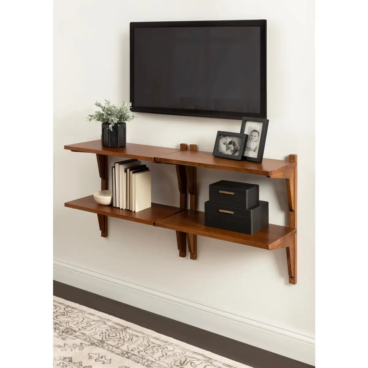 Meridien Wood Wall Shelf - Modern and Minimal - kateandlaurel