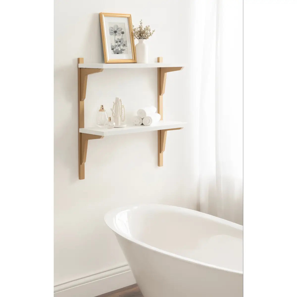 Meridien Wood Wall Shelf - Modern and Minimal - kateandlaurel