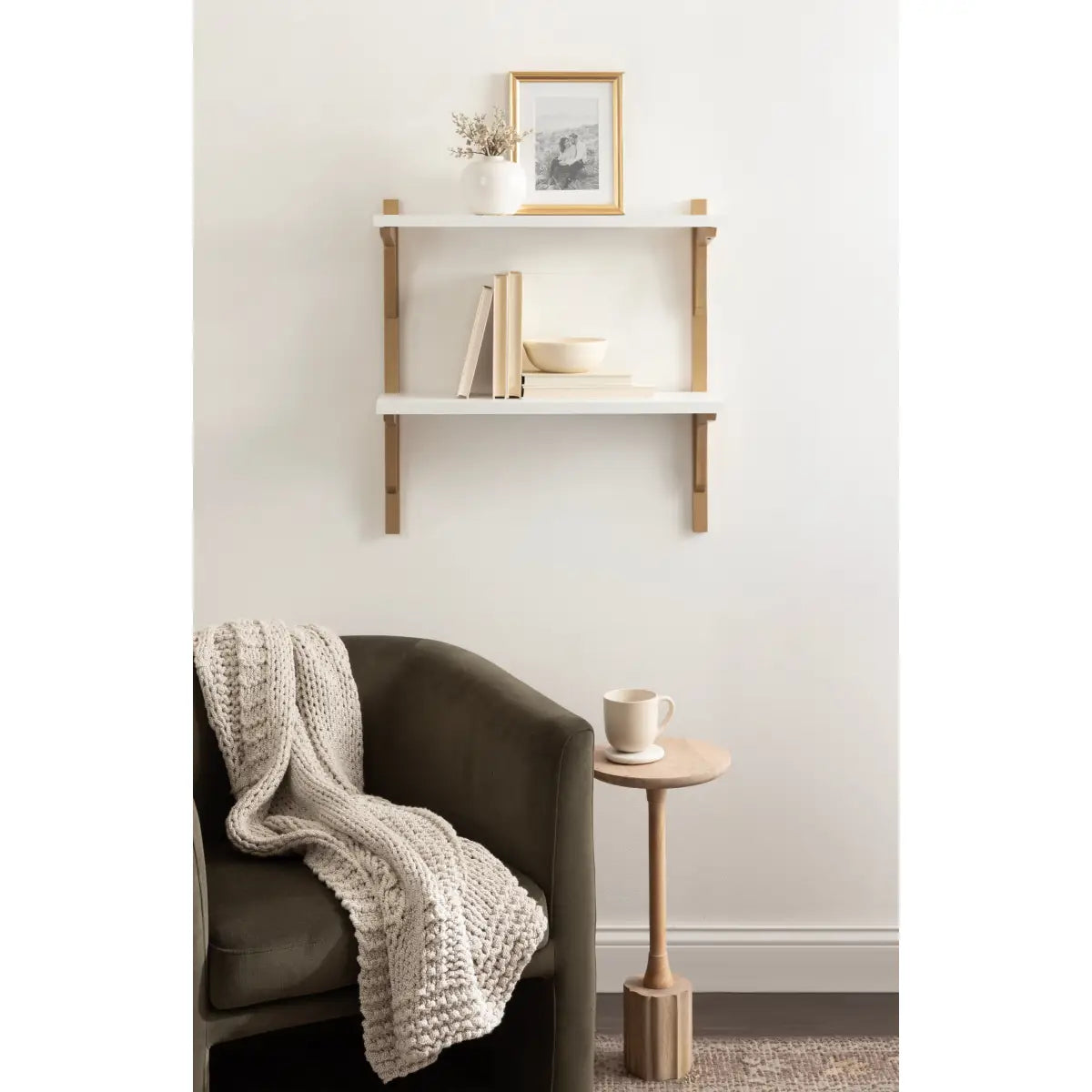 Meridien Wood Wall Shelf - Modern and Minimal - kateandlaurel