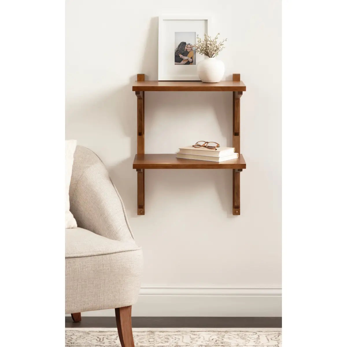 Meridien Wood Wall Shelf - Modern and Minimal - kateandlaurel