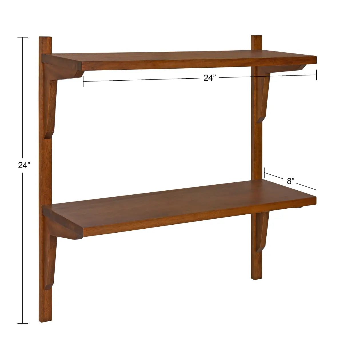Meridien Wood Wall Shelf - Modern and Minimal - kateandlaurel