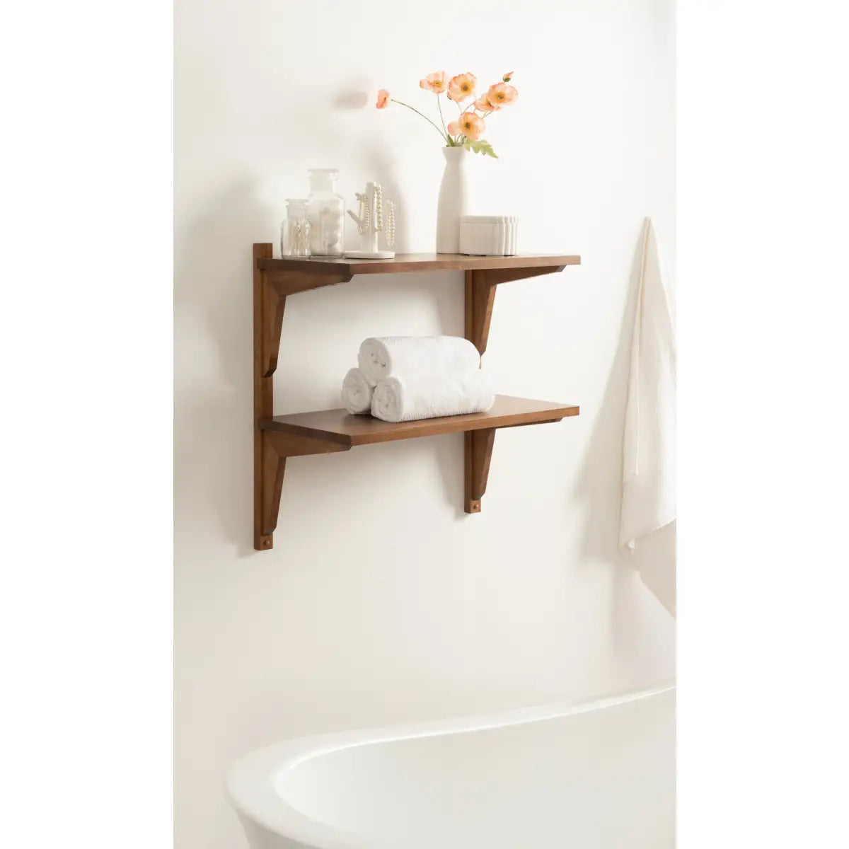 Meridien Wood Wall Shelf - Modern and Minimal - kateandlaurel